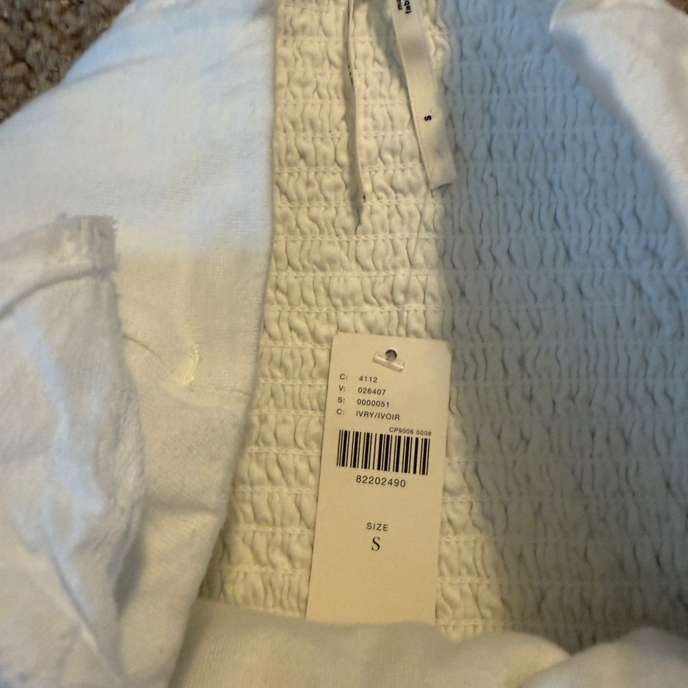 Anthropologie White Ruffle Tube Top - Picture 4 of 10
